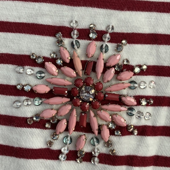 J.Crew long-sleeved embellished tee - Picture 3 of 6